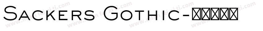 Sackers Gothic字体转换